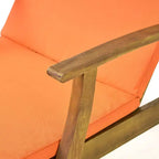 Perla 3-delige loungeset van acaciahout voor buiten met kussens – teak/oranje – Christopher Knight Home