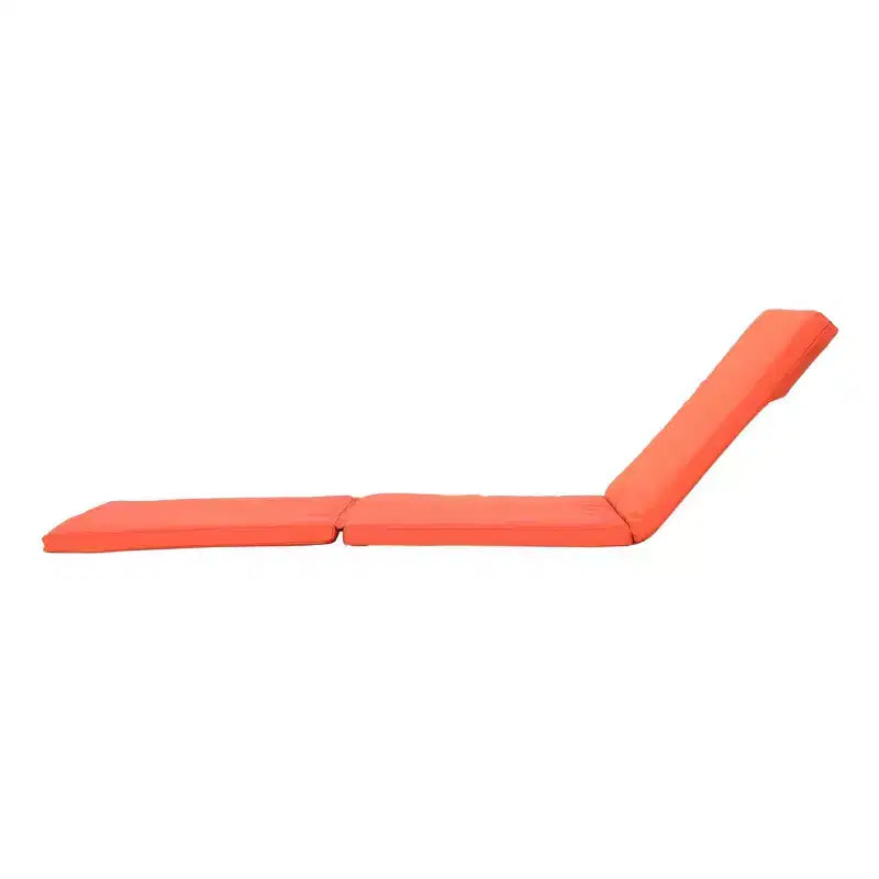 Perla 3-delige loungeset van acaciahout voor buiten met kussens – teak/oranje – Christopher Knight Home