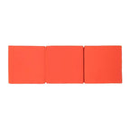 Perla 3-delige loungeset van acaciahout voor buiten met kussens – teak/oranje – Christopher Knight Home