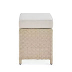 Canaan 4pc All Weather Wicker Outdoor Double Corner Horseshoe Sectional Set Cream - Alaterre Furniture: Weather-Resistant Patio Set with Glass Table
