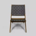 Huntsville 3pc Acacia Wood Foldable Chat Set - Brown Patina/Gray - Christopher Knight Home