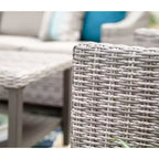 Leisure Made Marietta 4-delige wickerzitgroep in beige stof