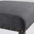 Roundhill Furniture Mytzi 5-delige eetkamerset, eetkamertafel met kruisconstructie en 4 stijlvolle stoelen