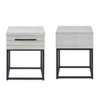 Findlay 3-Piece Bedroom Set, Plush 3D Upholstered Bed with 2 Nightstands
