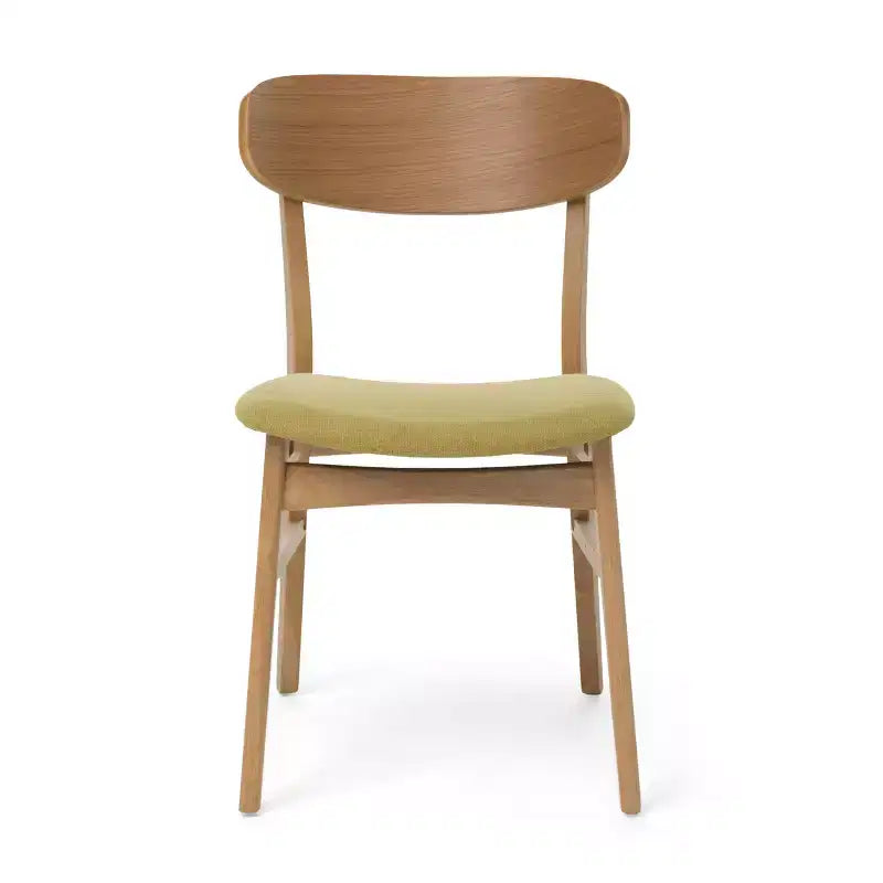 GDFStudio Balfern 5-delige eetset van hout in mid-century-moderne stijl met bekleding