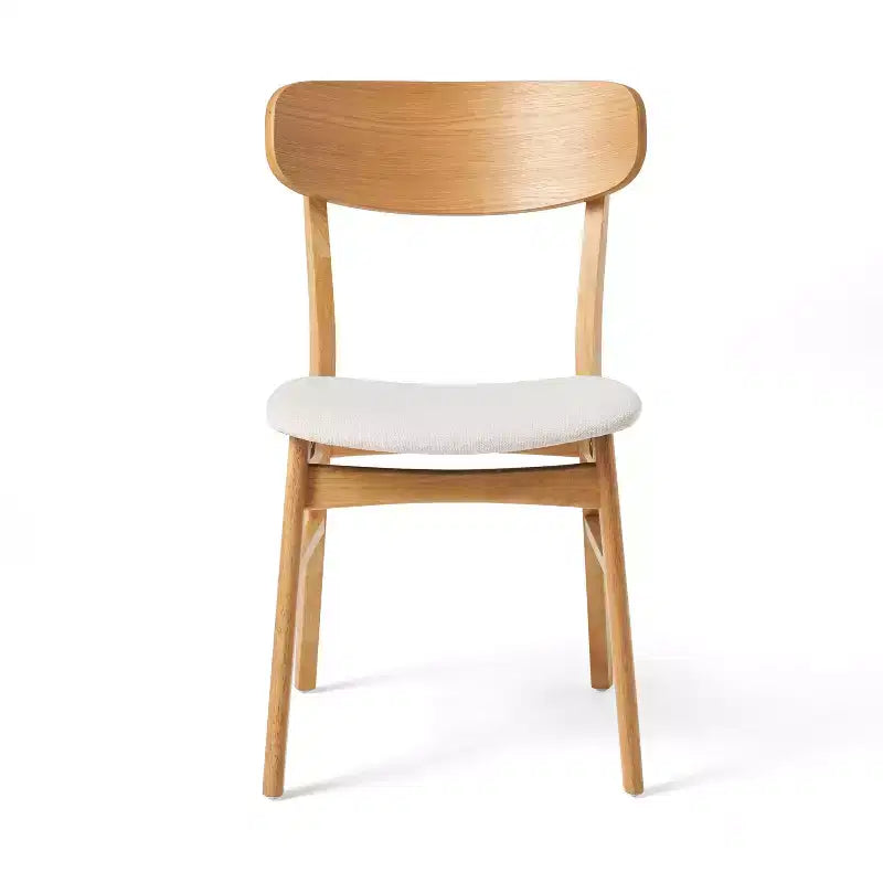 GDFStudio Balfern 5-delige eetset van hout in mid-century-moderne stijl met bekleding