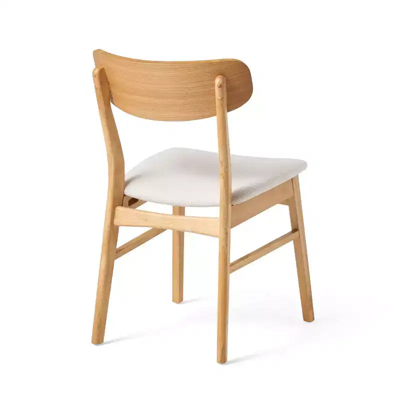 GDFStudio Balfern 5-delige eetset van hout in mid-century-moderne stijl met bekleding