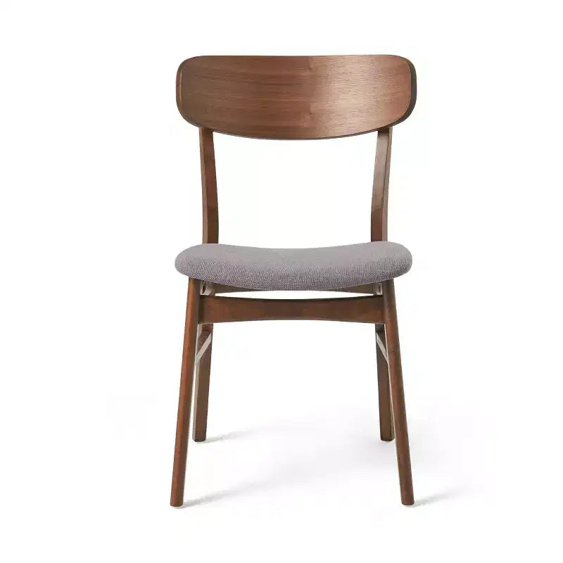 GDFStudio Balfern 5-delige eetset van hout in mid-century-moderne stijl met bekleding