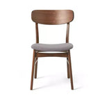 GDFStudio Balfern 5-delige eetset van hout in mid-century-moderne stijl met bekleding