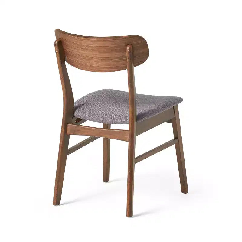 GDFStudio Balfern 5-delige eetset van hout in mid-century-moderne stijl met bekleding