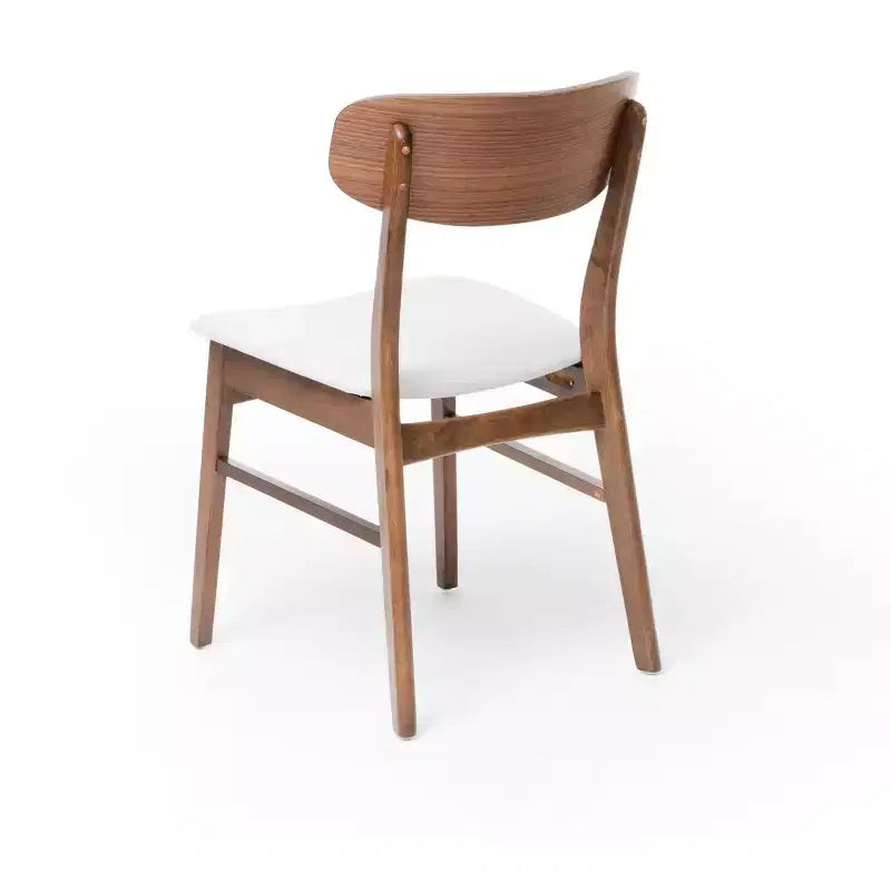 GDFStudio Balfern 5-delige eetset van hout in mid-century-moderne stijl met bekleding