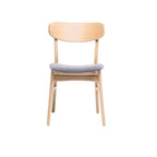 GDFStudio Balfern 5-delige eetset van hout in mid-century-moderne stijl met bekleding