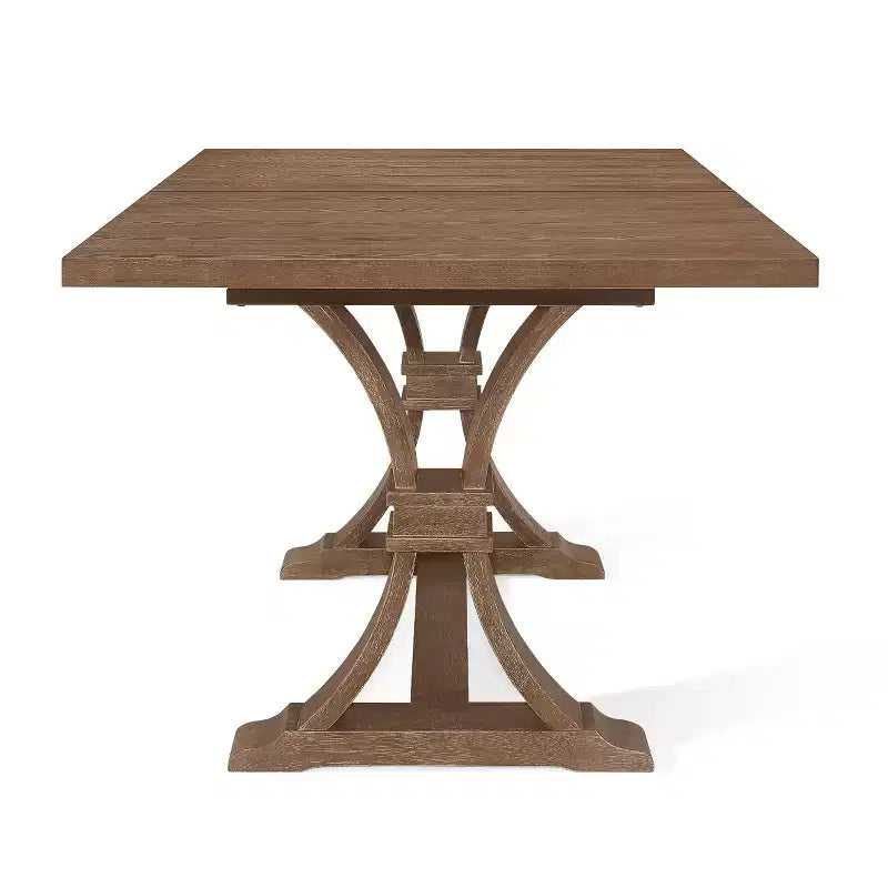 Christopher Knight Home Covey 7-delige eigentijdse eetkamerset van hout met bekleding en uitschuifbare tafel