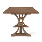 Christopher Knight Home Covey 7-delige eigentijdse eetkamerset van hout met bekleding en uitschuifbare tafel
