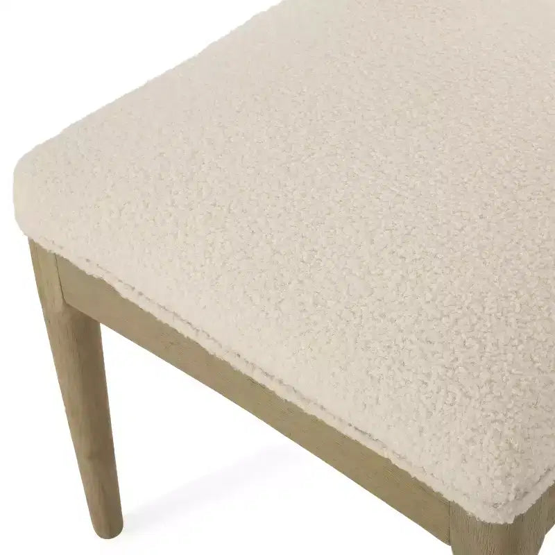 Christopher Knight Home Covey 7-delige eigentijdse eetkamerset van hout met bekleding en uitschuifbare tafel