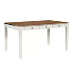 Whisen Mid-Century 6-Piece Wood Dining Table Set with 4 Upholstered Chairs and Bench
