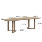 Christopher Knight Home Lythor 7-delige eetkamerset van riet en rubberhout met bekleding