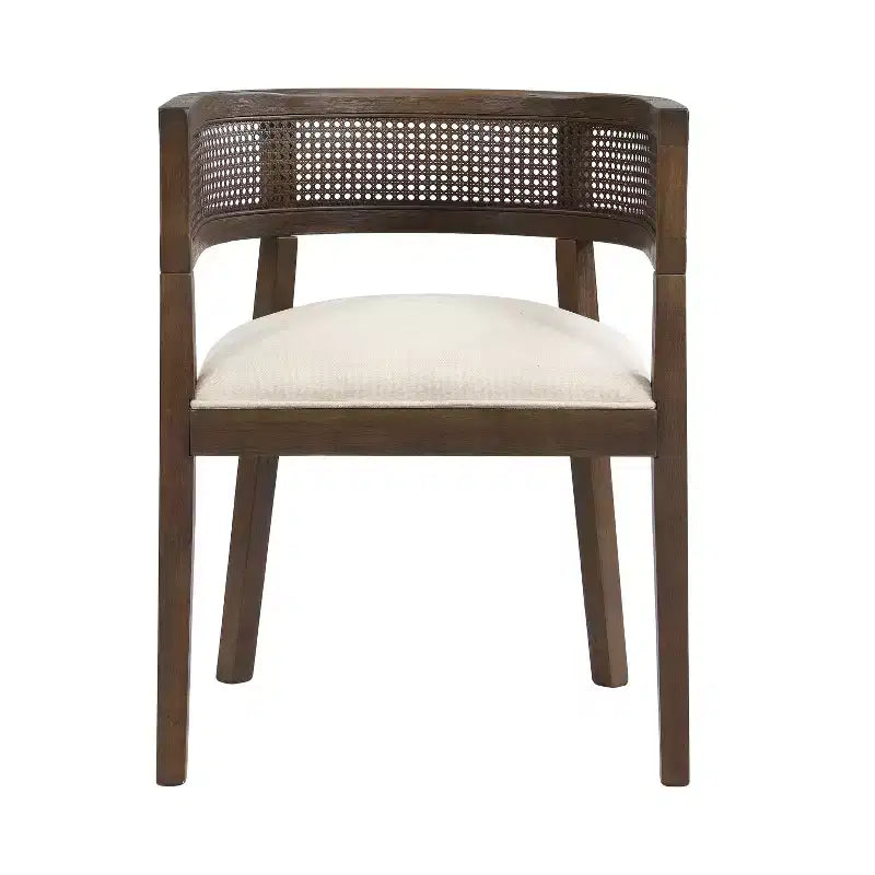 Christopher Knight Home Lythor 7-delige eetkamerset van riet en rubberhout met bekleding