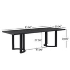 Christopher Knight Home Lythor 7-delige eetkamerset van riet en rubberhout met bekleding