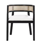 Christopher Knight Home Lythor 7-delige eetkamerset van riet en rubberhout met bekleding