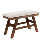 Whisen Rustic 6-Piece Counter Height Dining Table Set with Bench and 4 Upholstered Chairs