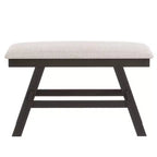 Whisen Rustic 6-Piece Counter Height Dining Table Set with Bench and 4 Upholstered Chairs