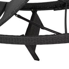 GDFStudio Olivia 3-delige chatset met chaise longue zonder armleuningen en gestreepte kussens
