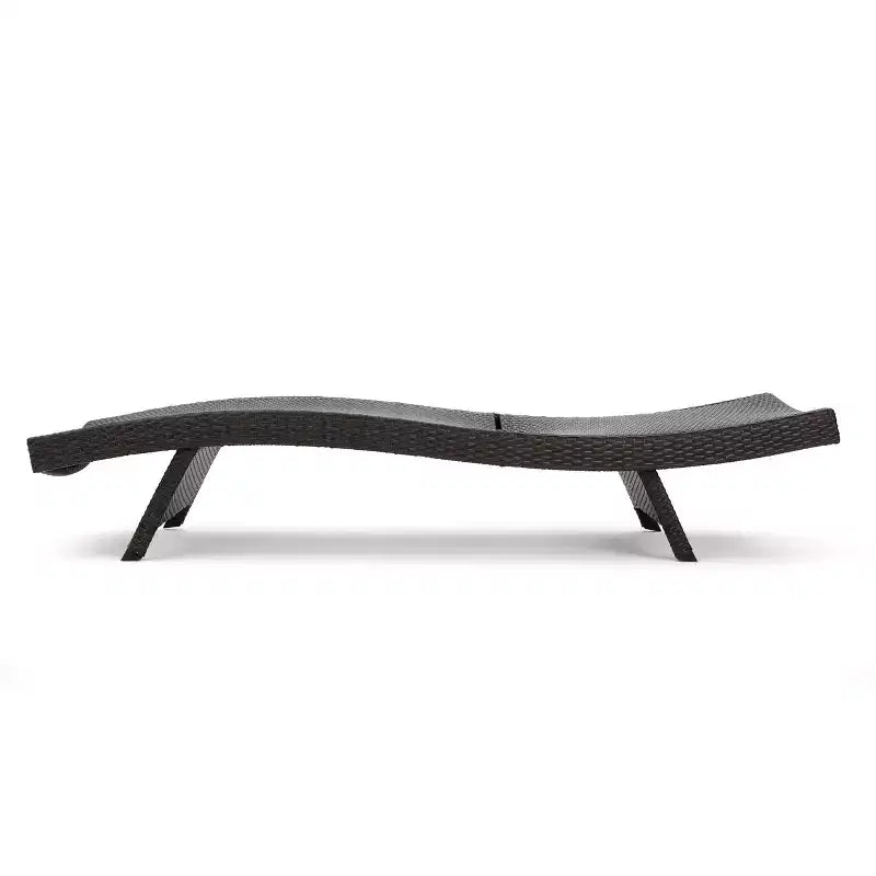 GDFStudio Olivia 3-delige chatset met chaise longue zonder armleuningen en gestreepte kussens