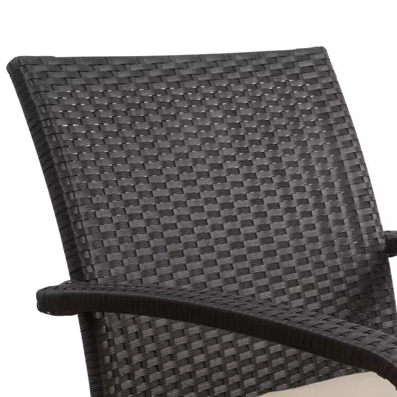 GDFStudio Kilburn 6-zits loungeset van wicker voor buiten met waterafstotende kussens