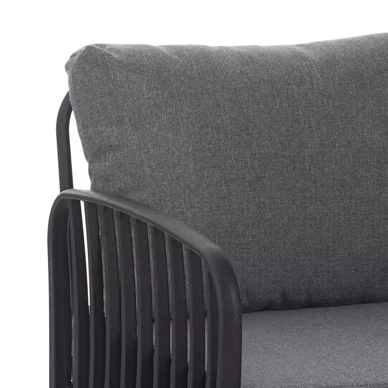 Christopher Knight Home Leah 7-zits buitenset van kunststof en glas met bekleding