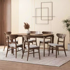 Christopher Knight Home Amesbury Wood and Fabric 7 Piece Dining Set