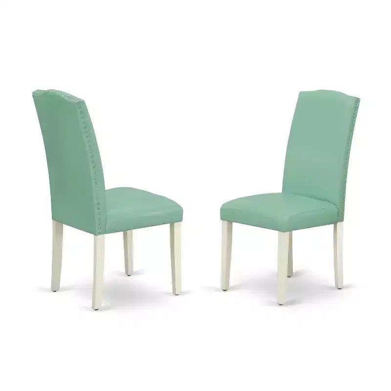 HomeStock ronde keukentafel met stoelen, eetset in mid-century-stijl