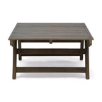 Christopher Knight Home Sedona Outdoor Acacia Wood 6 Seater Chat Set and Side Table with Cushions
