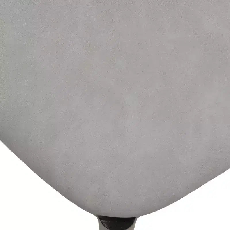 LeisureMod Verve 5-delige eetset - ronde tafel met MDF-blad van 36, 4 leren eetkamerstoelen