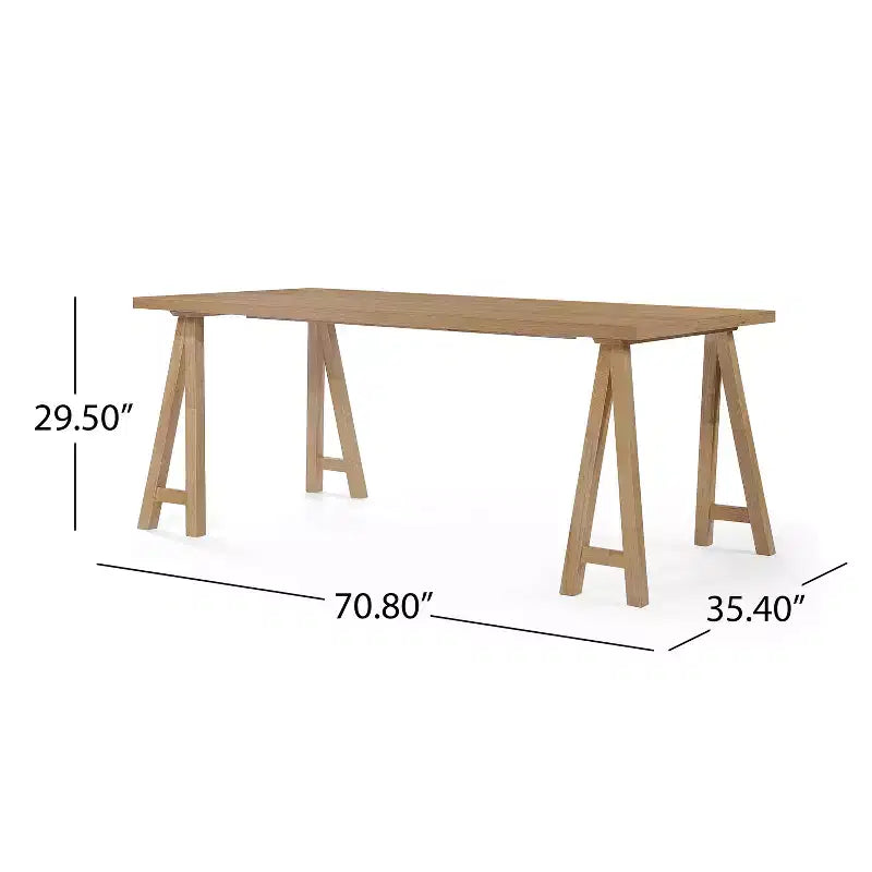 Christopher Knight Home Vanus 7 Pieces Mid-Century Modern Upholstered Rubberwood Dining Set