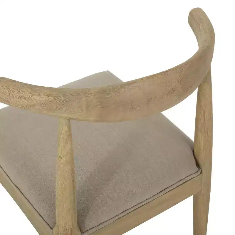 Christopher Knight Home Vanus 7 Pieces Mid-Century Modern Upholstered Rubberwood Dining Set
