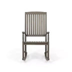 Christopher Knight Home Reynard Outdoor Acacia Wood Rocking Chair and Table Set with Slatted Design