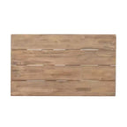 GDFStudio Petteti set met tweezitsbank en salontafel van acaciahout voor buiten, met kussens, bruin gewassen/beige