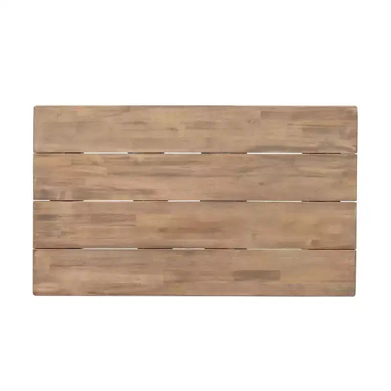 GDFStudio Petteti set met tweezitsbank en salontafel van acaciahout voor buiten, met kussens, bruin gewassen/beige