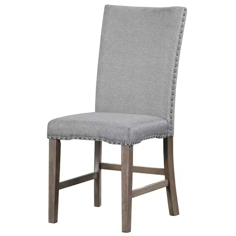 Whisen 7-delige eettafelset met gestoffeerde stoelen en 12-inch verlengblad