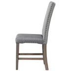 Whisen 7-delige eettafelset met gestoffeerde stoelen en 12-inch verlengblad