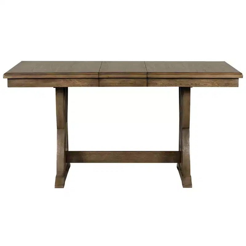 Whisen 7-delige eettafelset met gestoffeerde stoelen en 12-inch verlengblad