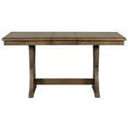 Whisen 7-delige eettafelset met gestoffeerde stoelen en 12-inch verlengblad