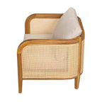 Christopher Knight Home Maciej 3 Piece Outdoor Rustic Acacia Wood and Rattan Seating Set