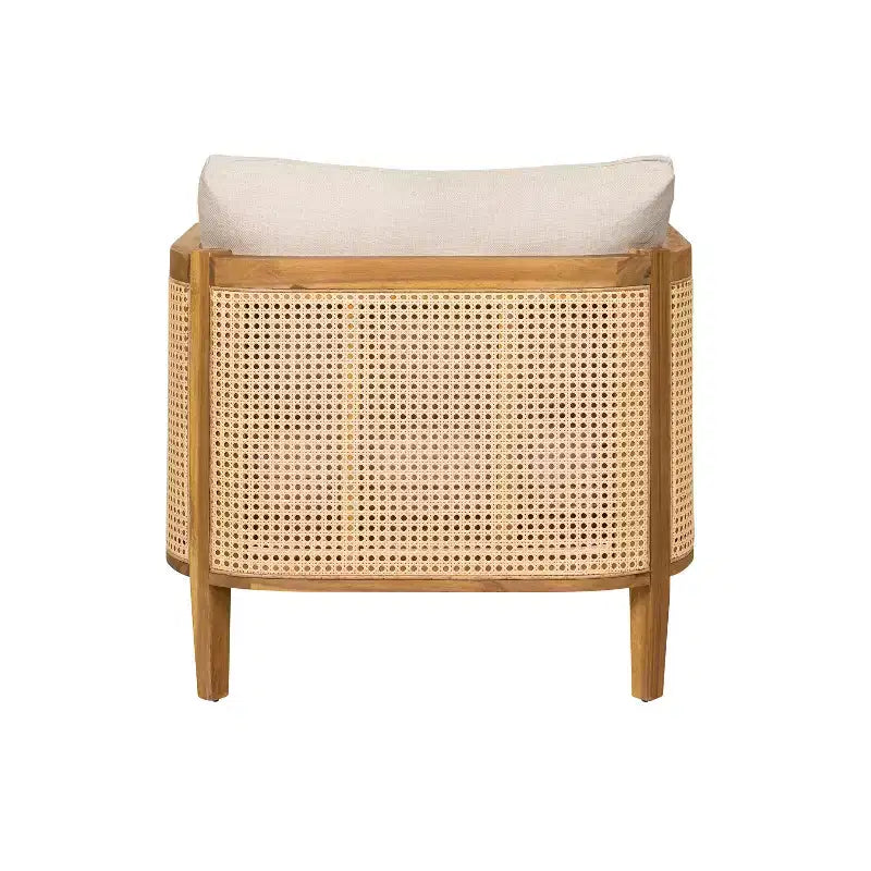 Christopher Knight Home Maciej 3 Piece Outdoor Rustic Acacia Wood and Rattan Seating Set