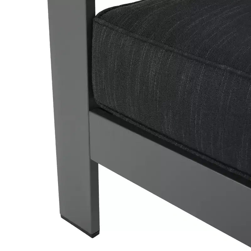 GDFStudio Crested Bay aluminium praatset voor buiten voor 8 personen, met kussens