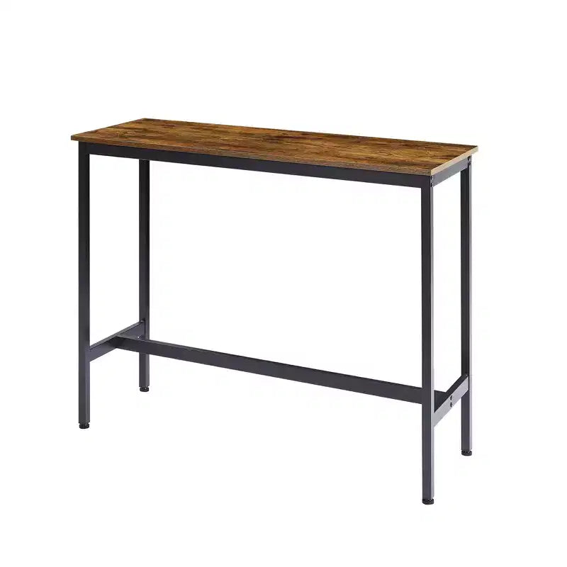 GDFStudio Briar rustieke 3-delige bartafelset met barkrukken bekleed met kunstleer