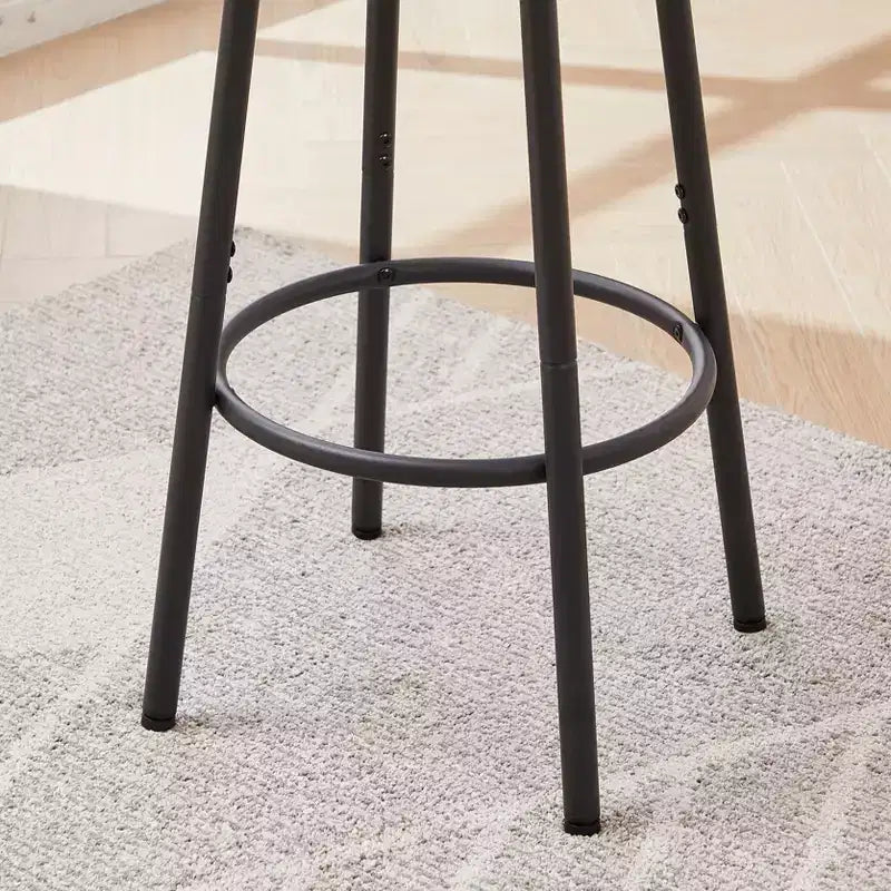 GDFStudio Briar rustieke 3-delige bartafelset met barkrukken bekleed met kunstleer