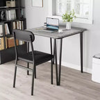 Eettafelset van 3 delen met 2 gestoffeerde stoelen