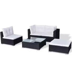 vidaXL Lounge Set Black